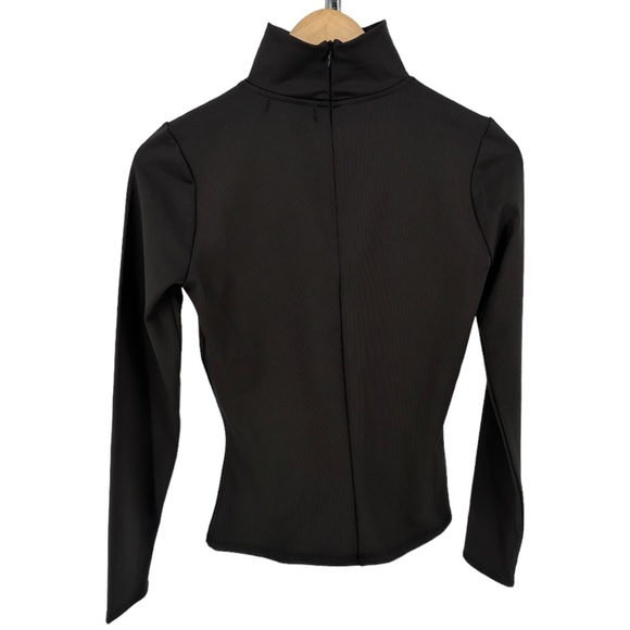 n:Philanthropy Catello Top in Black Mock Neck Choker Cutout Ribbed sz Small NWT - Picture 8 of 12
